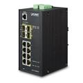 Planet Switch  8-p Gigabit 4xSFP Layer2/3 Industri IP30 DIN
